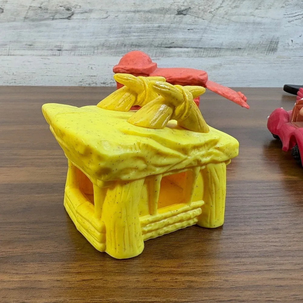 Vintage 1993 McDonald's Flintstones Happy Meal‎ Toys Complete Set Of 5